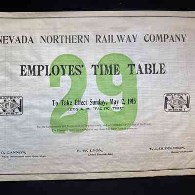 Timetable No. 29