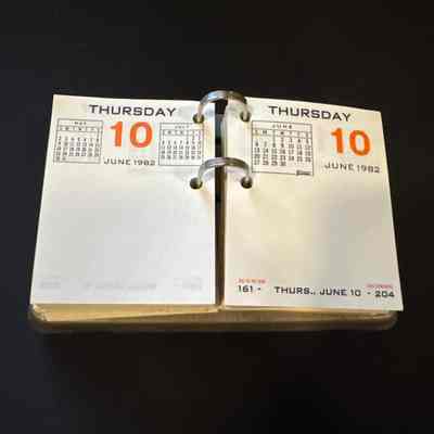 Desk Calendar-1982