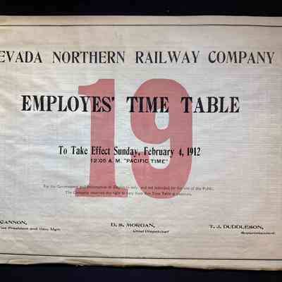 Timetable No. 19