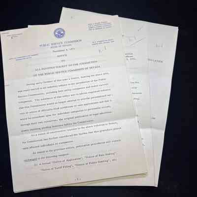 N-1 Nevada Public Service Commission 1970-1971