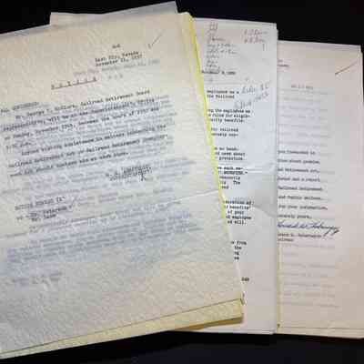 P-3 Pensions Under Railroad Retirement 1956-1957
