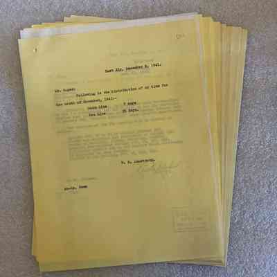 D-1 Distribution of Time & Wages - 1938-41