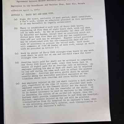 Shop Agreements