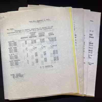 P-1 Payroll Comparisons 1944-1947