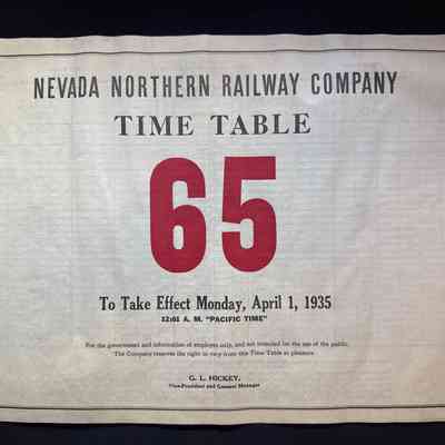 Timetable No. 65