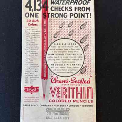 Verithin Colored Pencils Card