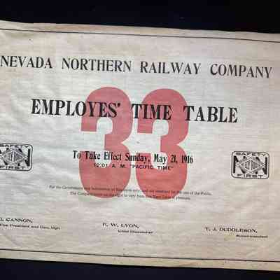 Timetable No. 33