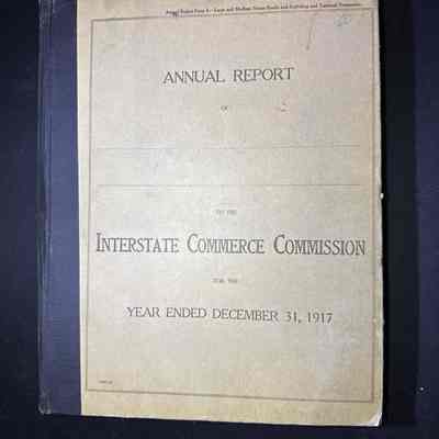 1917 Annual Report to the ICC