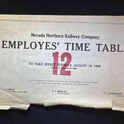 Timetable No. 12