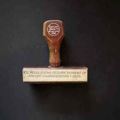 Rubber Stamp-ICC Regulations Require Payment