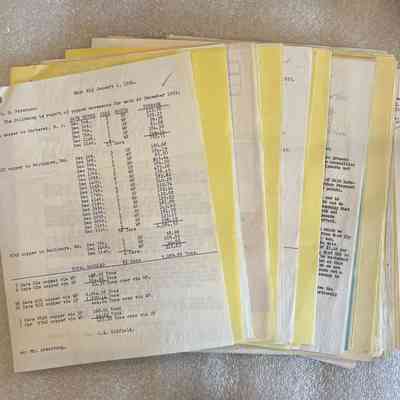 F-2 Freight - Rates & Train Service - 1952-53