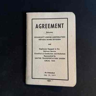 Agreement Between KCC NMD and the UTU