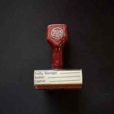 Rubber Stamp-Signature Lines