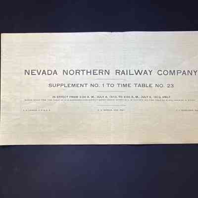 Timetable No. 23 Supplement