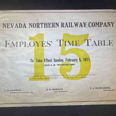 Timetable No. 15