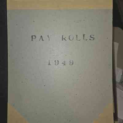 Payroll Ledger - 1949