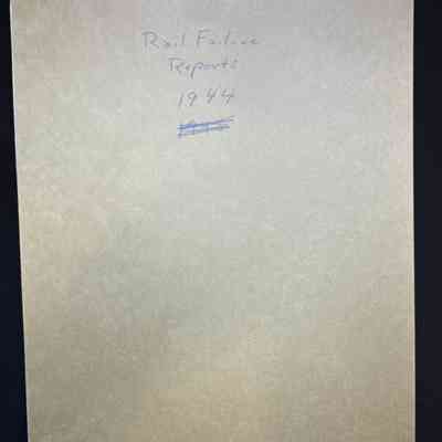 Rail Failures - 1944
