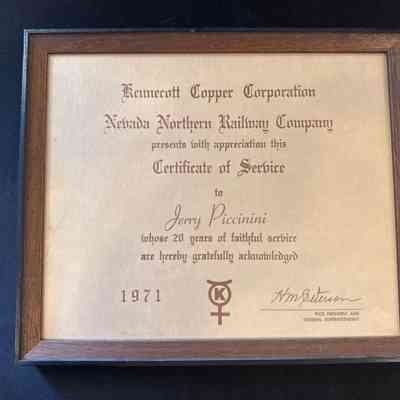 Certificate of Service-Piccinini
