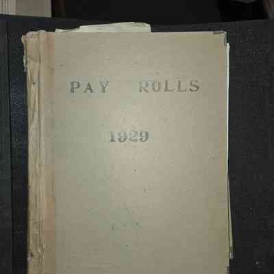 Payroll Ledger - 1929