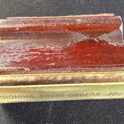 Rubber Stamp-Phoning Train Orders