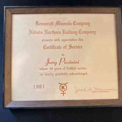 Certificate of Service-Piccinini