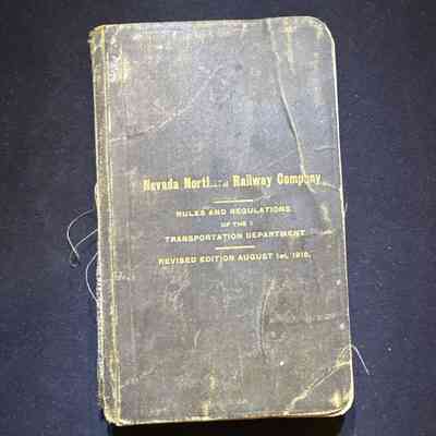 NNRy Rulebook, 1916