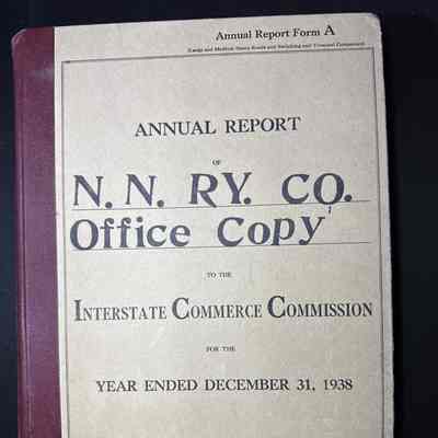 1938 Annual Report to the ICC