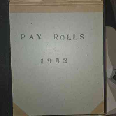 Payroll Ledger - 1952