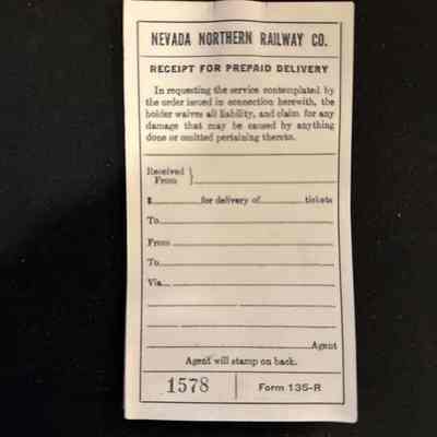Receipt for Prepaid Delivery
