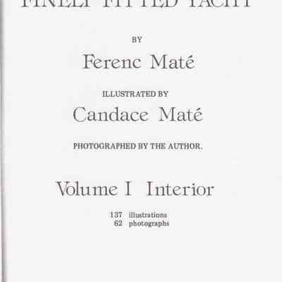 The Finely Fitted Yacht Volume I Interior