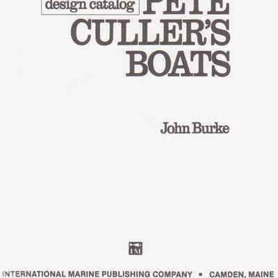 The Complete Design Catalogue - Pete Culler's Boots
