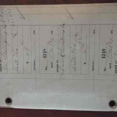 1937 B&H Checkbook