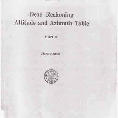 Dead Reckoning Altitude and Azimuth Table