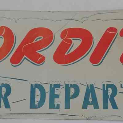 Freezer Section Sign from B&H