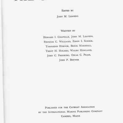 The Catboat Book
