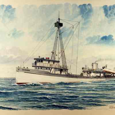 Menhaden fishing vessel