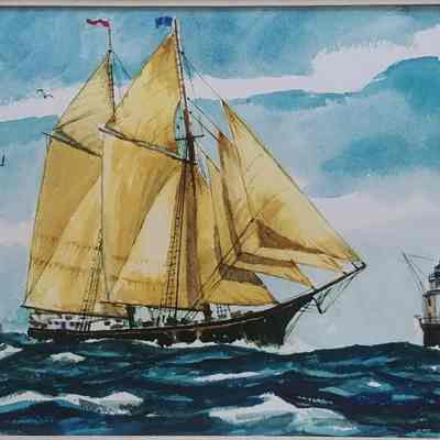 Painting of a Barque