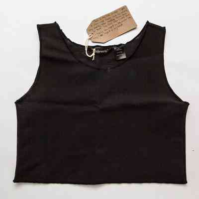 A black chest binder.