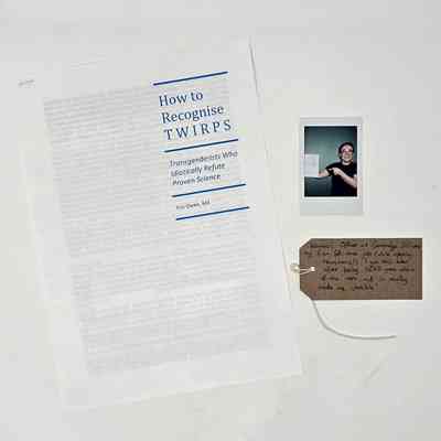 The image shows a document titled "How to Recognise TWIRPS" beside a photo and handwritten