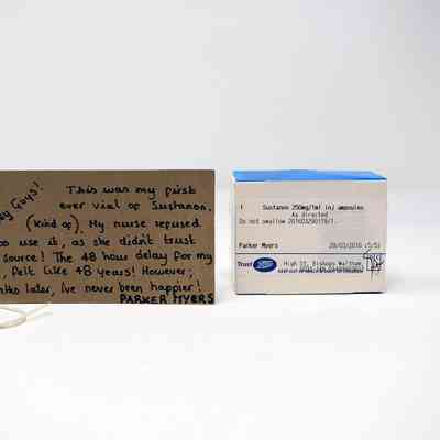 Front of a box of Sustanon.