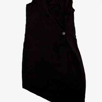 A black dress on a white background.