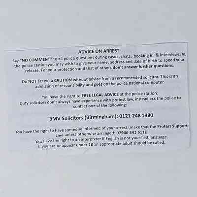 Bust card, along with tag.