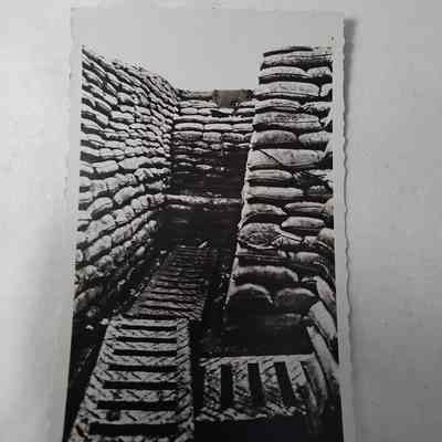 Vimy Ridge Canadian trenches postcard