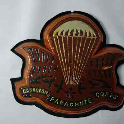 Canadian parachute Corps plaque