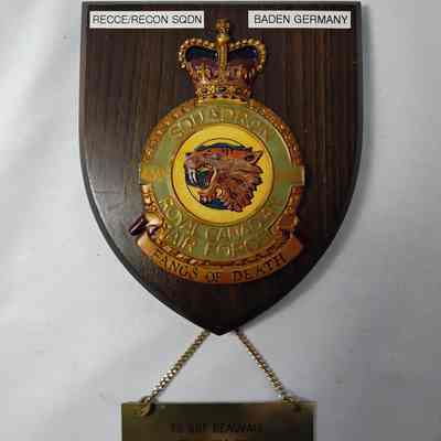 Royal Canadian air force plaque