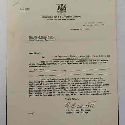 Department of the Attorney General Letter