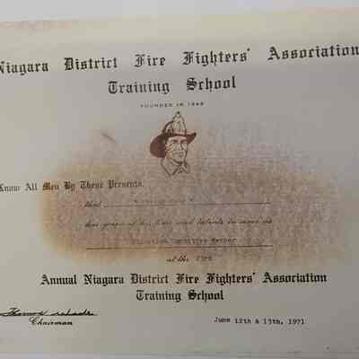 Photocopy Certificate: NDFFA Training School