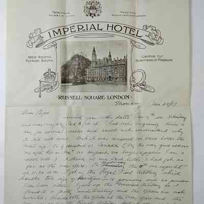 Letter from Harry Anger - January 1917