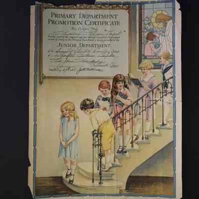 Trinity Church Sunday School Promotion Cert.