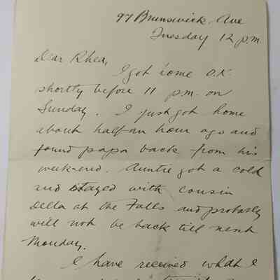 Letter from Harry Anger to Rhea - May 17th 1916